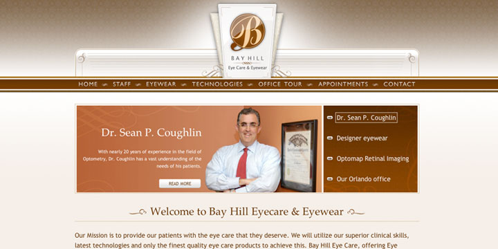 www.bayhilleyecare.com screenshot