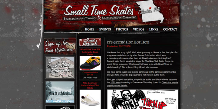 www.smalltimecomo.com screenshot